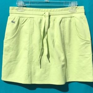 NWT Lacoste stretch fleece skirt size 38 Medium